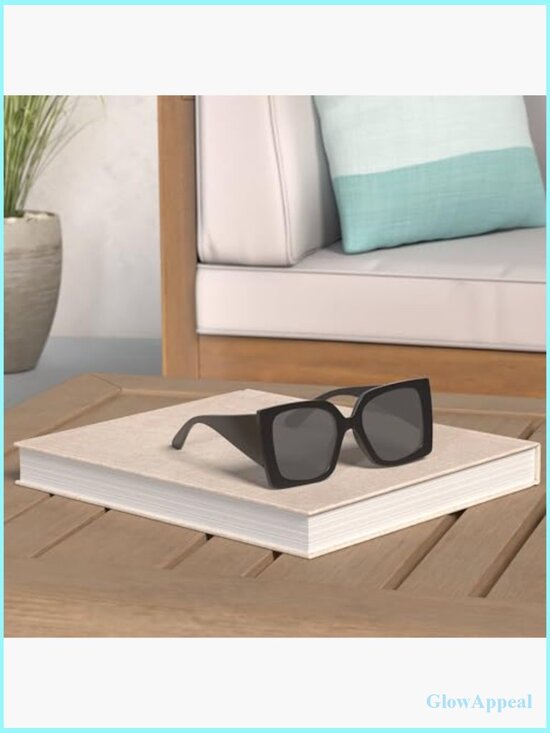 Retro Square Oversized Polarized Sunglasses for Women main image 6